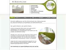Tablet Screenshot of dr-baum.de